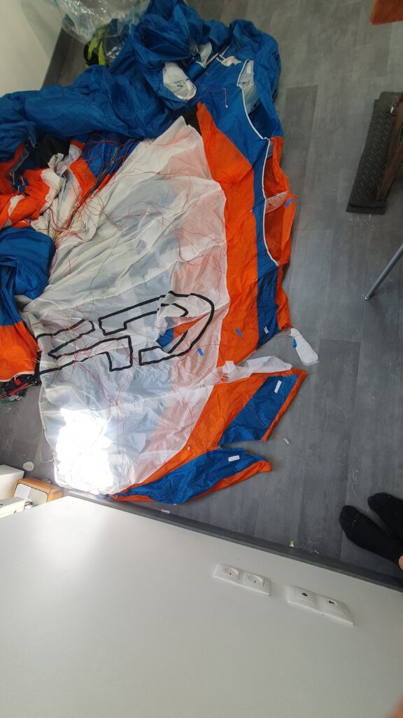 Parapente AirDesign Eazy3 déchiré stabilo