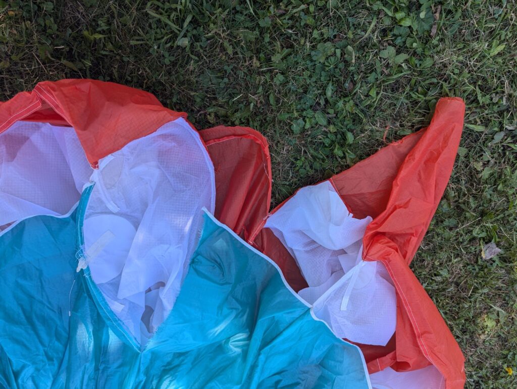 Réparation parapente Gronoble Parapente abimé Alpes Atelier de réparation