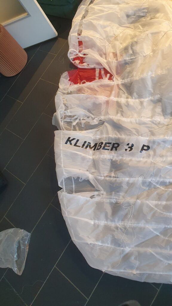 Parapente Niviuk Klimber 3P déchiré 