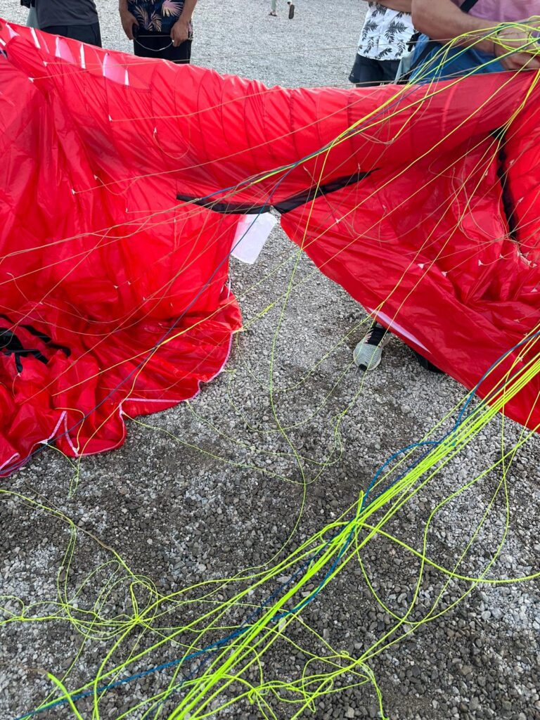 parapente carlito déchiré atelier réparation 